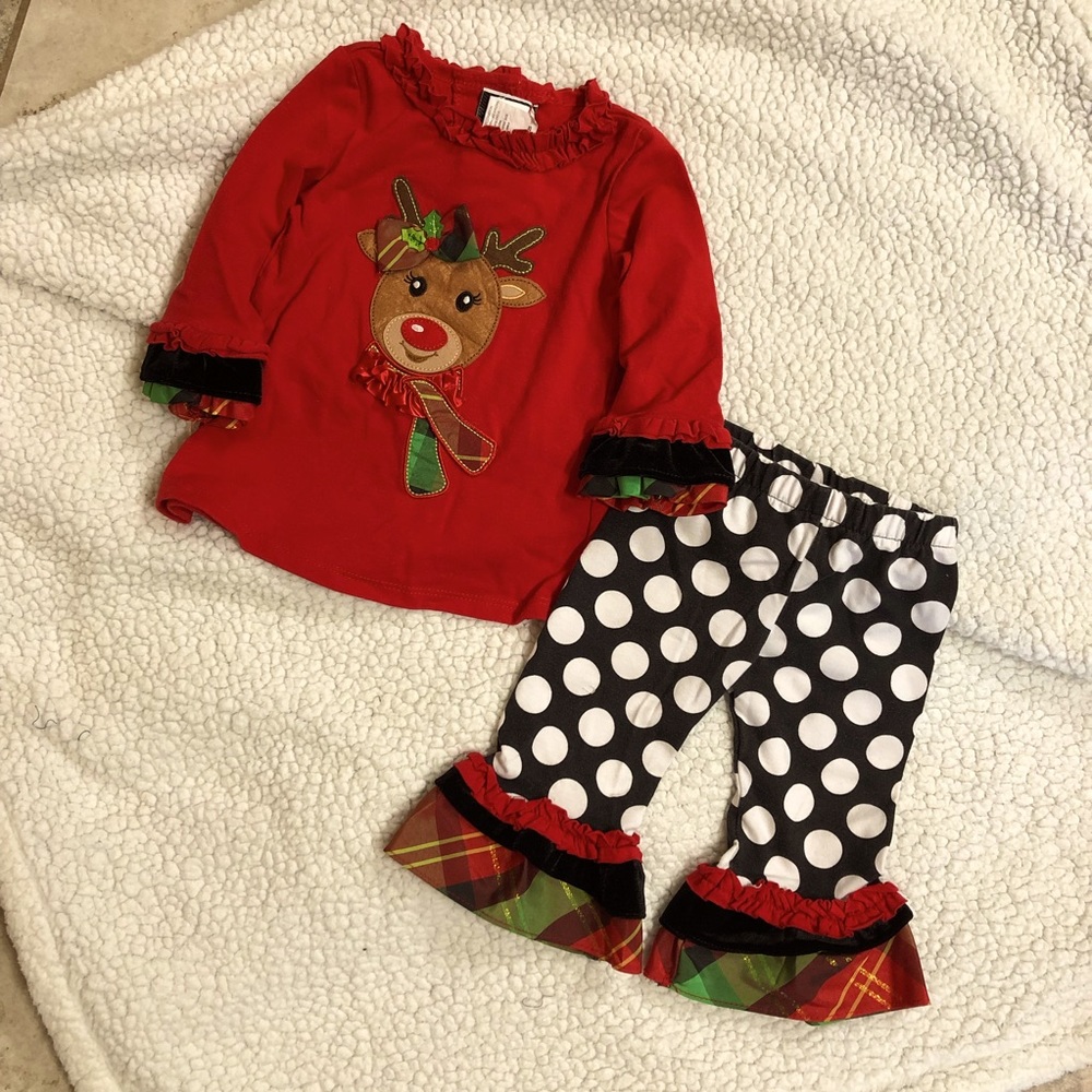 🎄Infant Christmas Reindeer Two Piece Set 6-9 Months